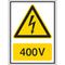 Carte d'indication tension "400V"